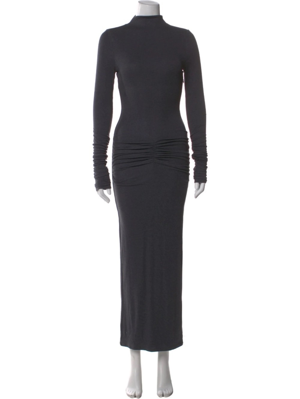 NWT SER.O.YA Mock Neck Long Dress - Color Grey in Size Small - Picture 3 of 7